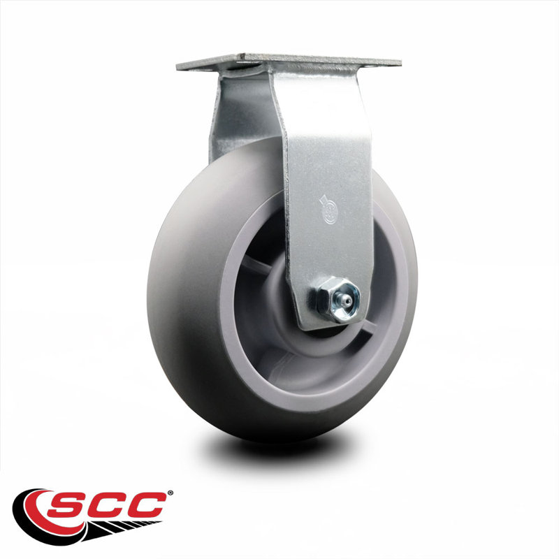 6 Inch Thermoplastic Rubber Wheel Rigid Caster with Ball Bearing SCC|SCC-20R620-TPRBD