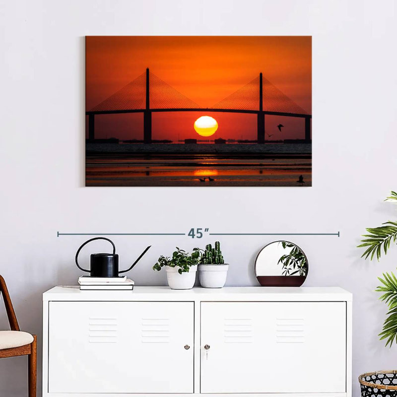 Lilie Bridge Sunset, 24" H x 36" W