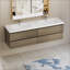 Meuble-lavabo mural 72 po avec lavabo 72 po, lavabo mural mural moderne avec lavabo en résine et quatre tiroirs à fermeture douce
