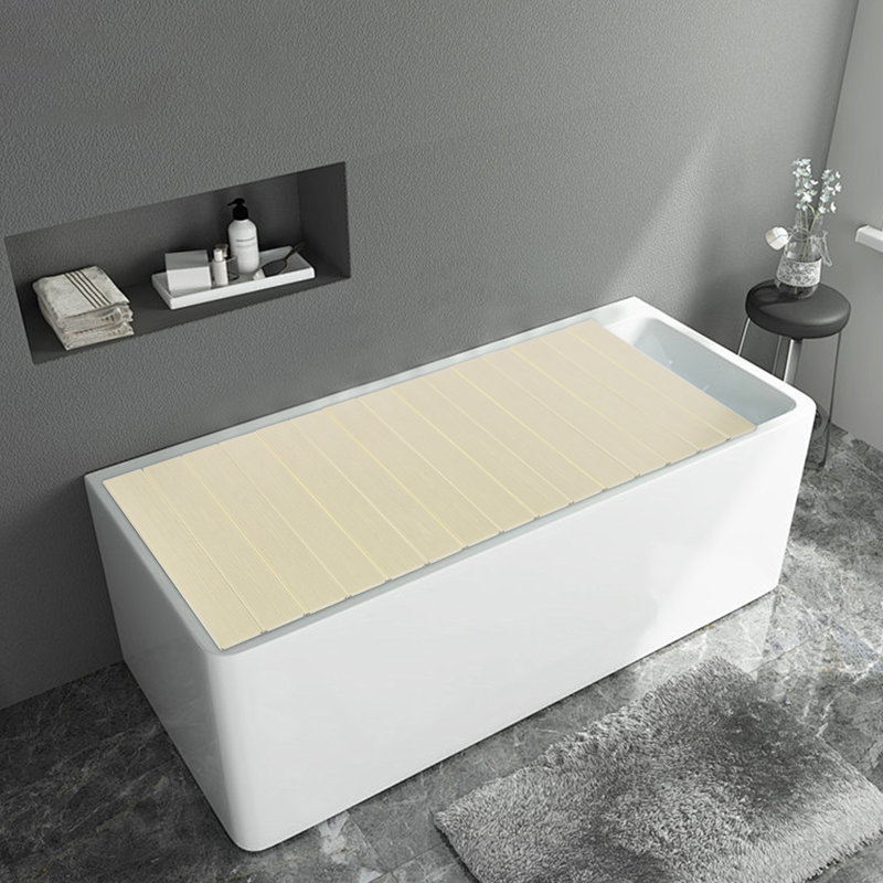 Couvercle de baignoire autoportant Stinec chiffre, Jaune, H 0,26 po x l 63 po x P 31,5 po