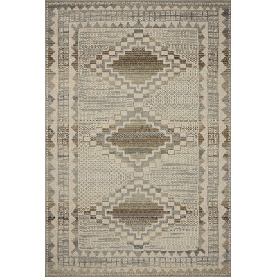 Loloi Saylor Ivory / Granite Indoor/Outdoor Area Rug