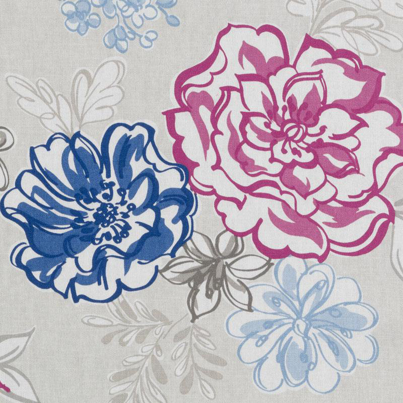 Tobi Fairley Prints and Wovens Lizzie Fabric, Blueberry