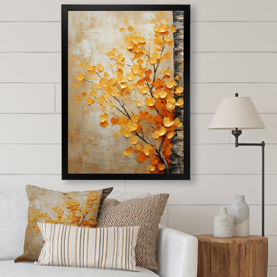 Yellow American Basswood Forest III - Tree Wall Art