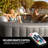 4-Seat Inflatable Pool Spa - Portable Hot Tub Spa with Light and Remote Control