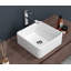 Lavabo de salle de bain vasque rectangulaire en céramique 15 po Myhome Keepers