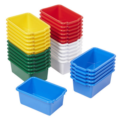 ECR4Kids Scoop Front Storage Bin, Multipurpose Organization, 30-Piece