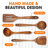 4-Piece Premium Teak Wood Spatula Set