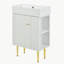 Meuble-lavabo blanc 21,6 po
