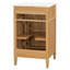 Meuble-lavabo en bois de 20 po avec lavabo, pieds en bois massif, tablette réglable, tiroir inclinable, poignées en bois, armoire autoportante moderne pour petite salle de bain
