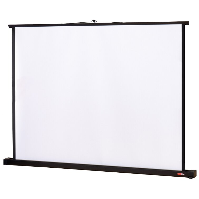 White 127cm Manual Projection Screen