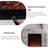 43.31" Smoky Gray Imitation  Marble Landscape Heat Electric Fireplace