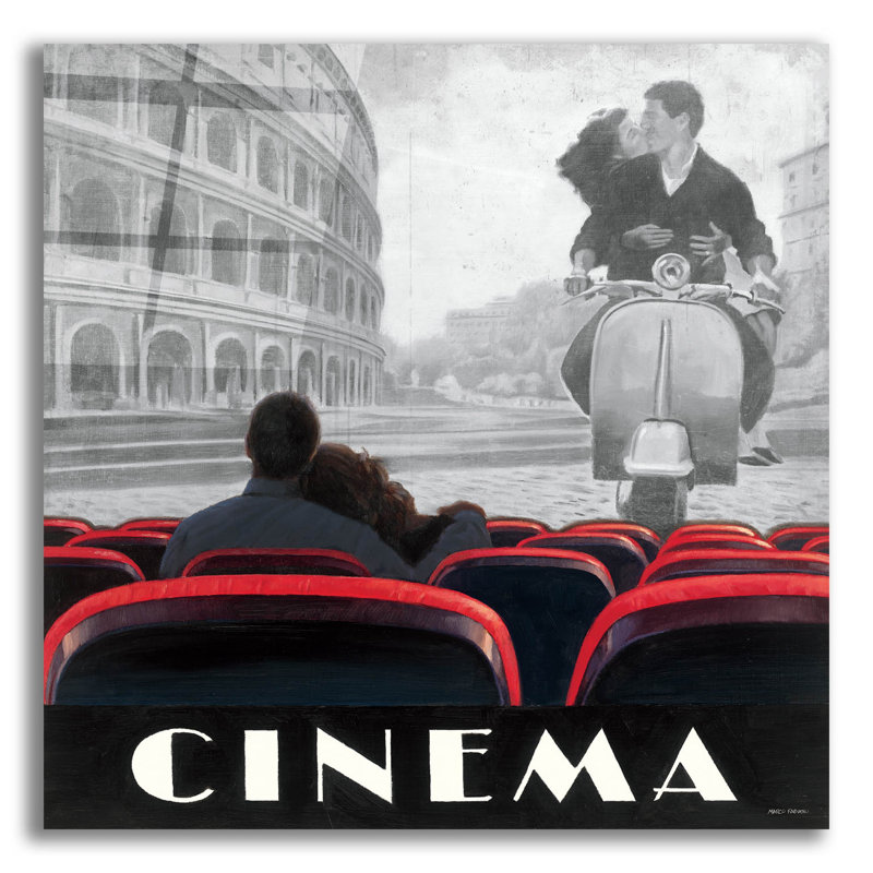 «Cinéma Roma» par Marco Fabiano, art mural en verre acrylique