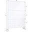Écran d'intimité de 76 po H48 po - métal blanc, pour décoration de jardin en métal personnalisable,-122460676