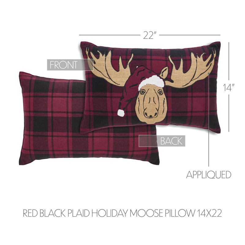 Cotton Blend Reversible Throw Pillow