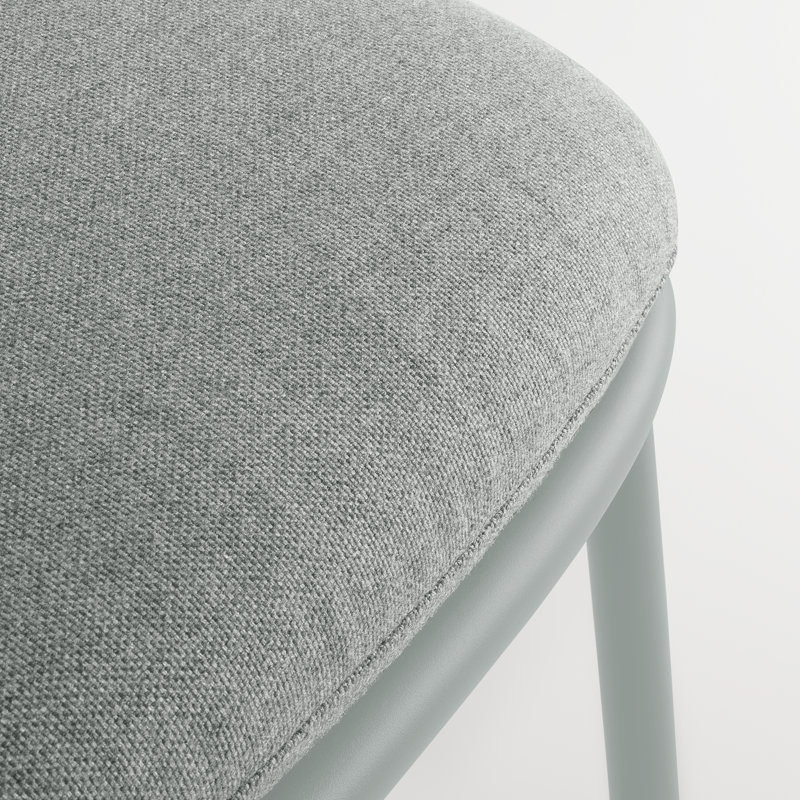 Mate Ottoman, Toohey Breezy Blue Sunbrella Acrylic Blend