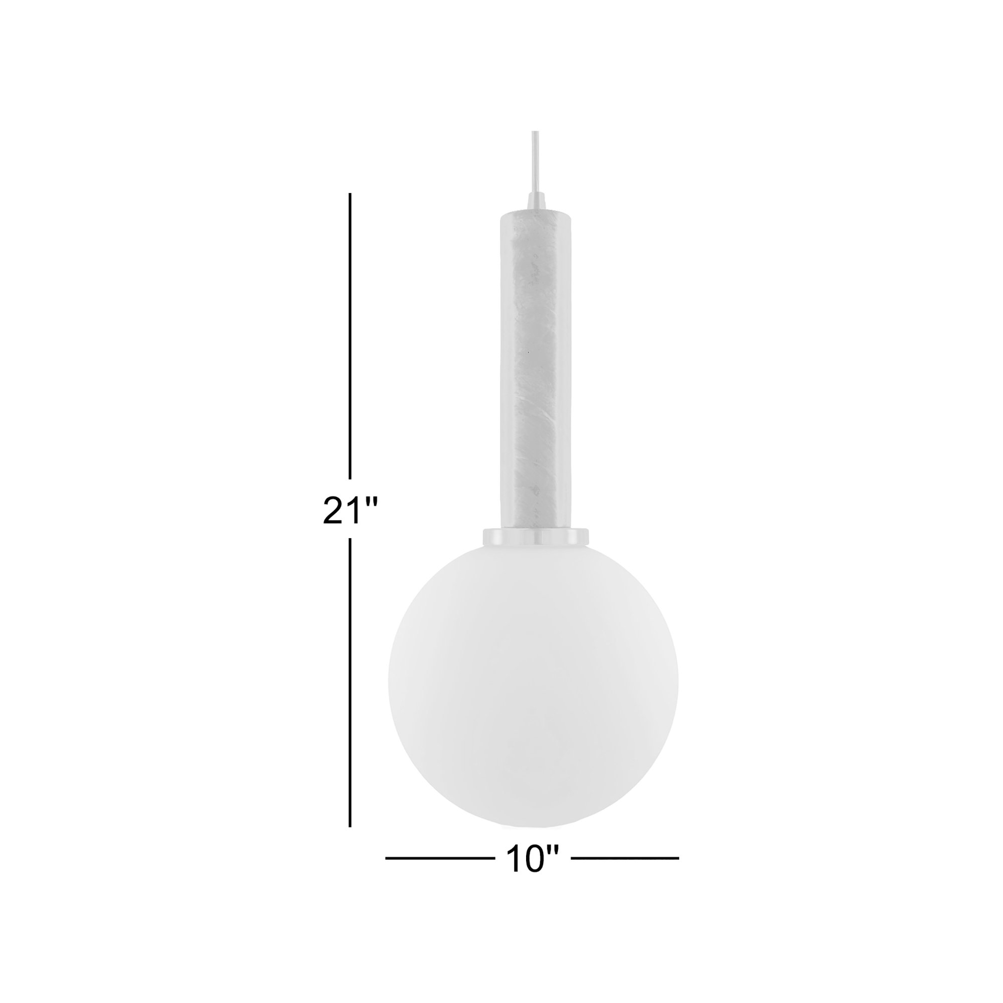 DiCaprio Pendant, White