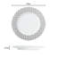 Waterside 16pc Geo Porcelain Dinner Set-20818006