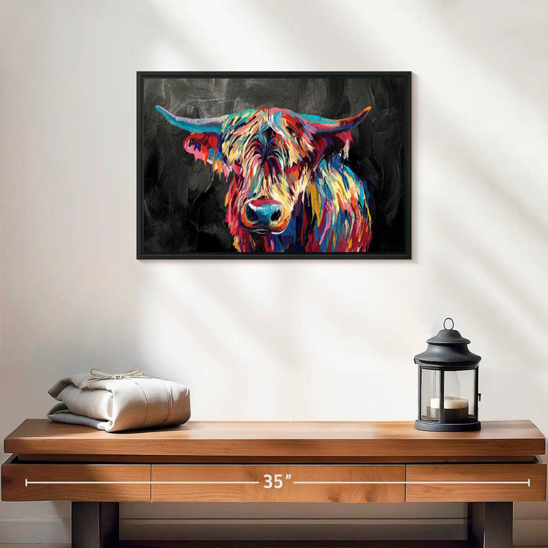 Vache Highland Brampt, H 13 po x l 19 po