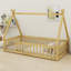 Tent-Shaped Teepee Bed With Safety Rails-731466962