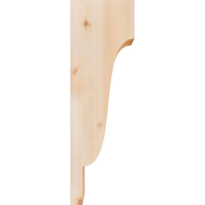 Newport Corbel, H 24 po x l 3,5 po x P 8 po, Cèdre rouge, Lisse