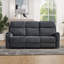 Ensemble de salon inclinable 2 pièces en chenille douce et moderne 2 pièces