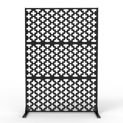 3-Pack Outdoor Privacy Screen 72 x 47 Inch, Freestanding Metal Privacy Fence Panel Divider for Patio Balcony Garden Yard