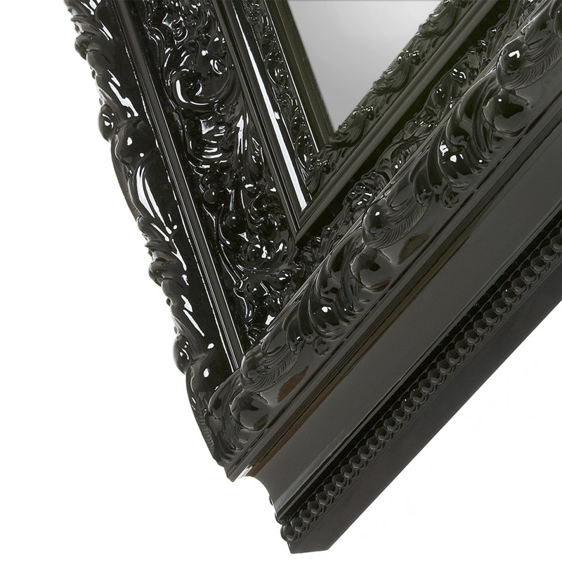Miroir Elite, Laque noire, 49 po x 49 po