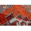 Tapis turc, tapis rétro, tapis en laine orange, tapis marocain, tapis de couloir 3,1 x 9,7 pi, tapis Boho