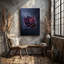Reproduction d'art sur toile, "Une fleur vibrante au design complexe avec des pétales superposés"-426272907