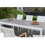 Table de salle à manger d'extérieur extensible en aluminium