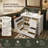  Bathroom Vanity With Sink And Drawers,   Freestanding Vanity Cabinet With Ceramic Top And Storage Shelves, MDF And Solid Wood Base, Modern Sink Cabinet For Small Bathrooms-705312576-719755665