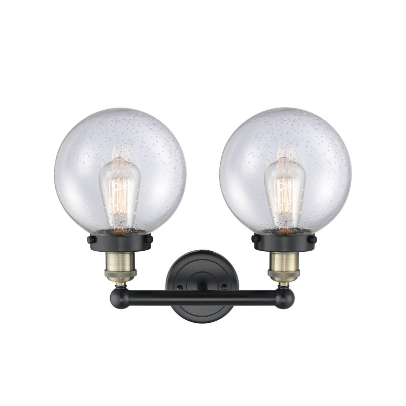 Alphonsa 2 - Light Dimmable Vanity Light, Seedy, Black Antique Brass