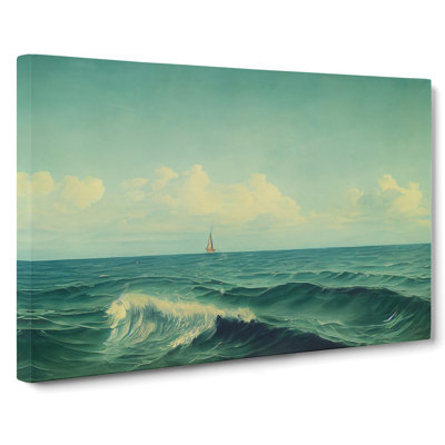 Sailing Boat View - Wrapped Canvas