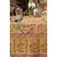 Damaris Tablecloth - Pink/Mustard - 59" x 59"-1683861518