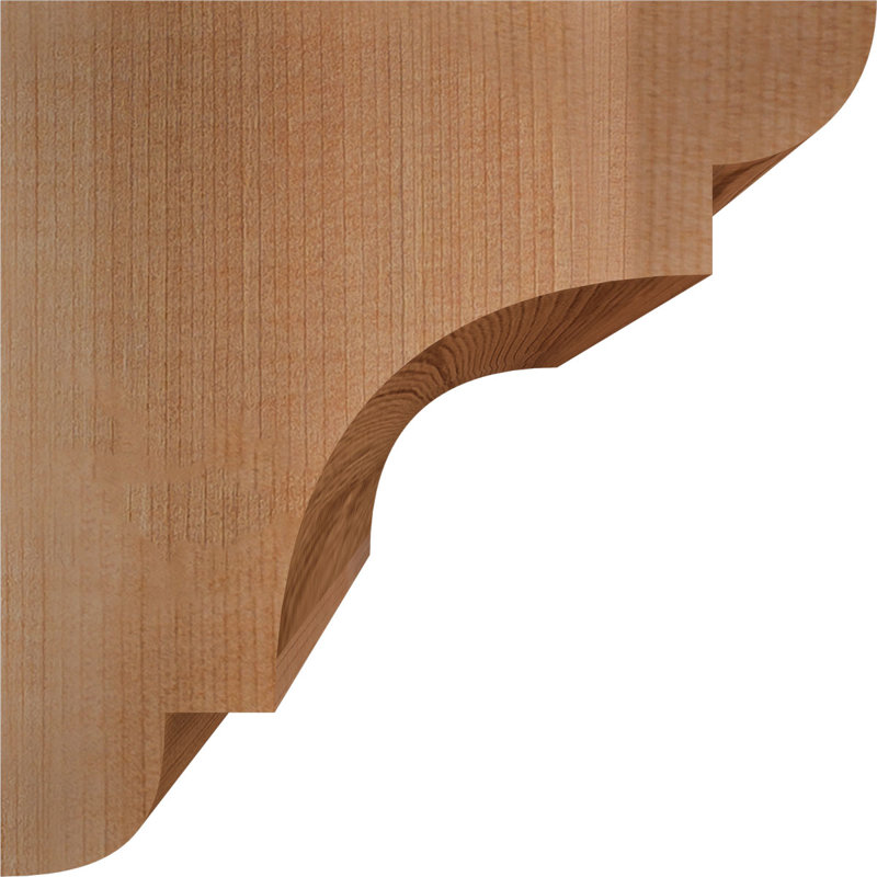 New Brighton Corbel, H 6 po x l 5,5 po x P 6 po, Cèdre rouge, Lisse