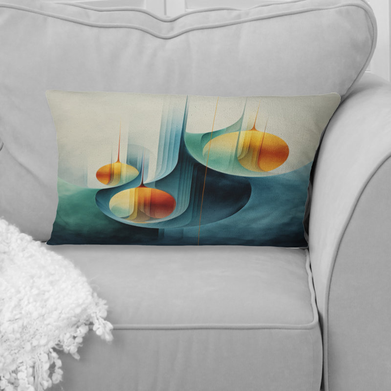 Coussin décoratif géométrique abstrait géométrique V