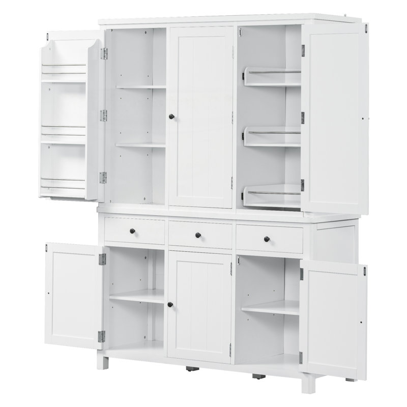 Garde-manger autoportant Farmhouse 74,8 po, Blanc