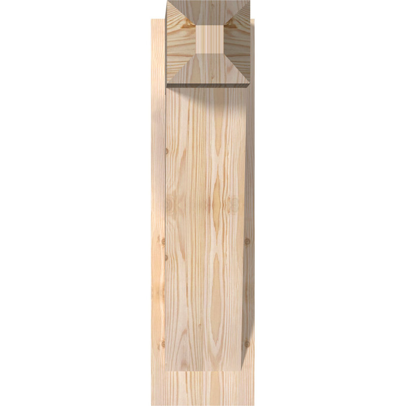 Artisan traditionnel en bois rustique, P 16 po x H 28 po, Sapin Douglas de 7 1/2 po (lisse)