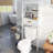 Versatile Bathroom Storage Cabinet With Drawer And Shelves, Space-Saving And Functional Design.