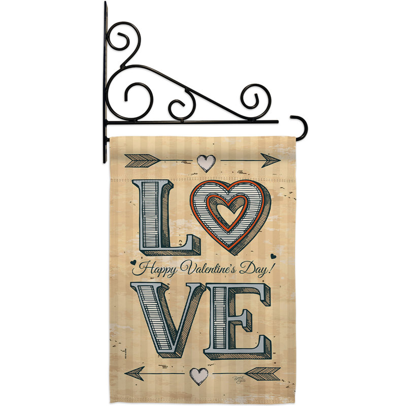 Coussin en polyester à 2 faces 20 po x 13 po Classic Love Ensemble de drapeaux