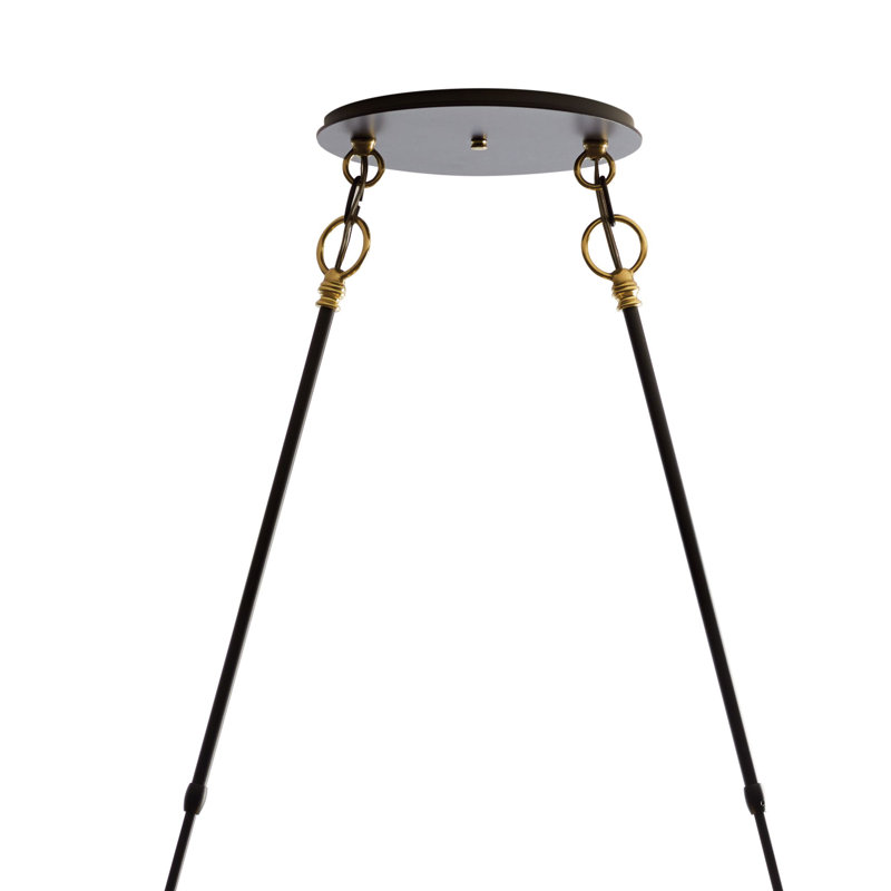 Otto 2 - Light Unique Globe Chandelier, Stainless Steel Mesh, 48.8" H x 28.4" W x 20" D