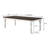 Ciarna Rectangular Extendable Dining Set in Brown and White-863832357