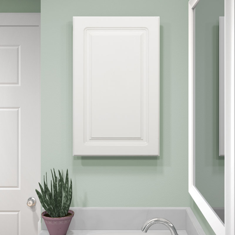 Armoire de salle de bain encastrée avec 4 tablettes réglables l 16 po x H 26 po x P 5,38 po Brookshire