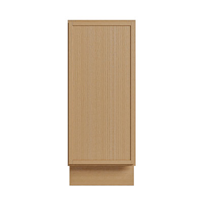 Modern White Oak Kitchen Base Cabinet With Plywood Box, Hinges, Custom Layouts