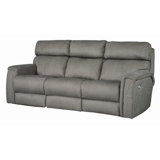 90'' Round Arm Reclining Sofa