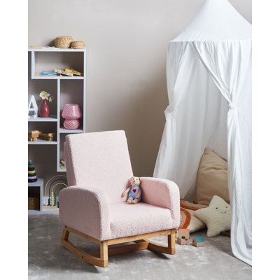 Boucle Kids Rocking Chair Pastel NORBY