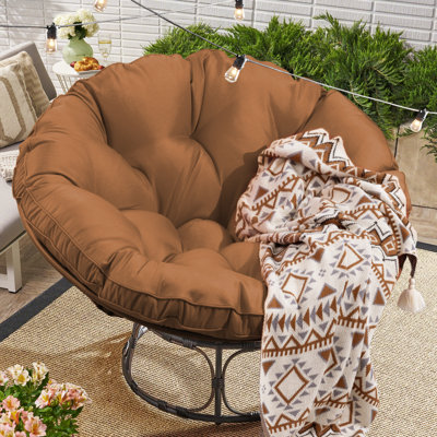 Chaise de patio avec coussins Papasan