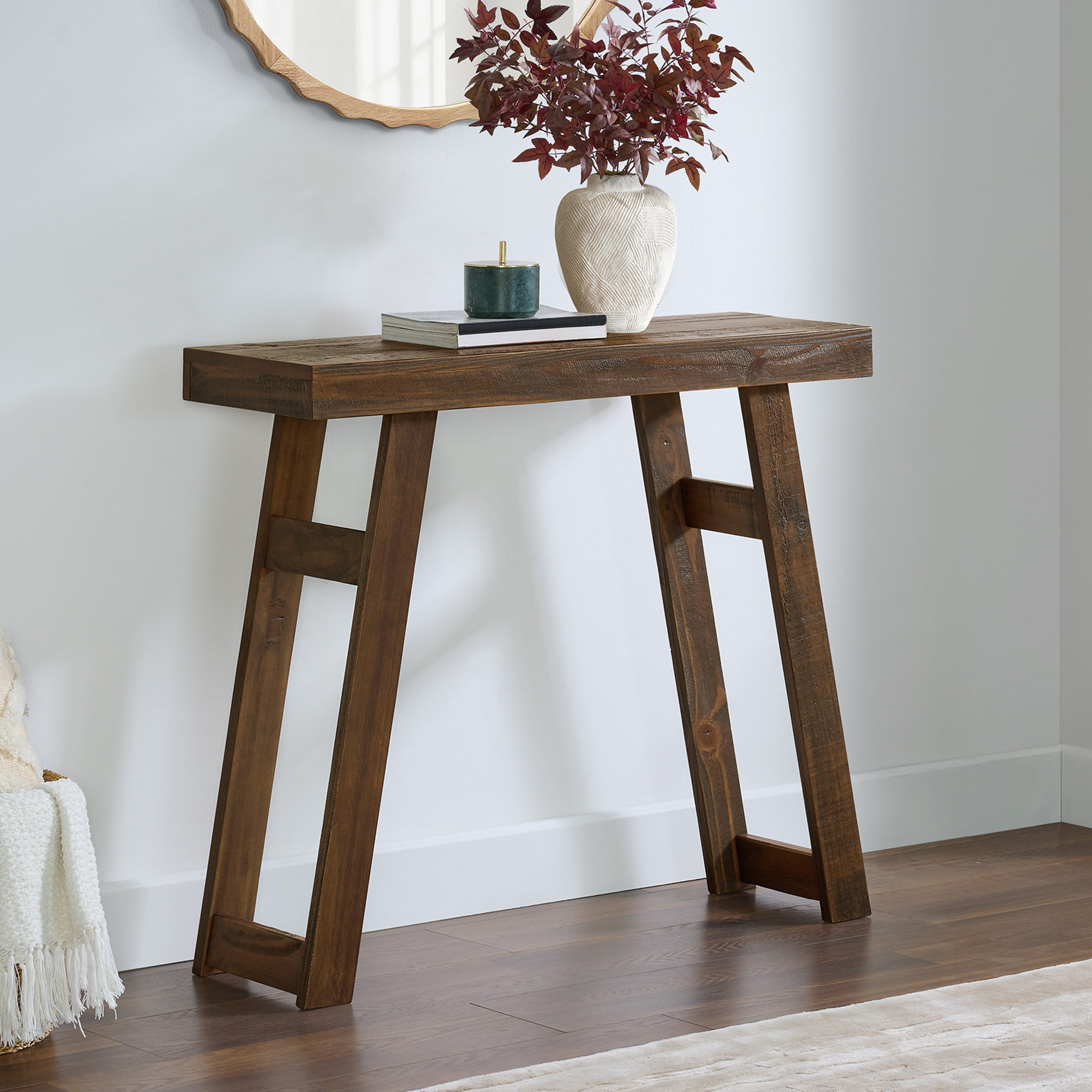 Ophelia & Co. Furniture Lawas Solid Wood Console Table - 56 Inch Modern ...