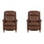 Ensemble de deux fauteuils inclinables manuels Owensville-1818578554
