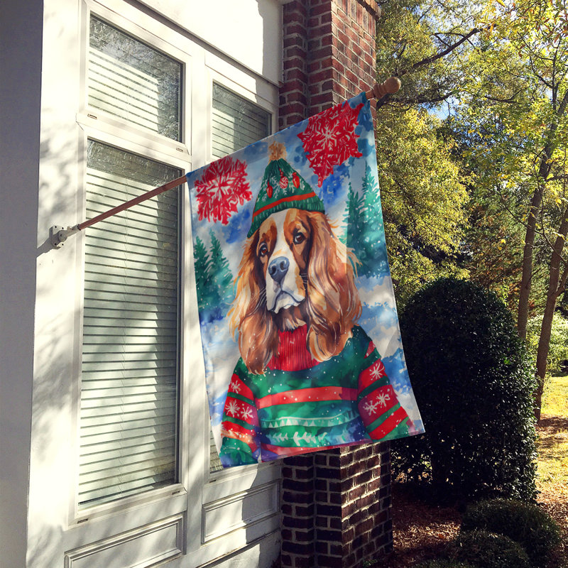 Double Sided Polyester Christmas, 40" H x 28" W